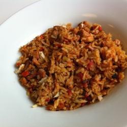 Arroz rojo picosito