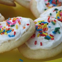 Betún de vainilla para galletas