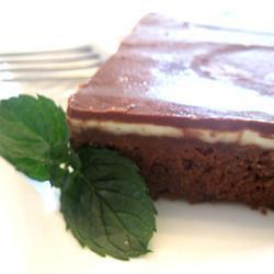 Brownies con crema de menta