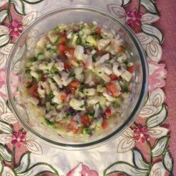 Ceviche de pescado tilapia