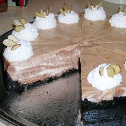 Cheesecake de chocolate con almendra