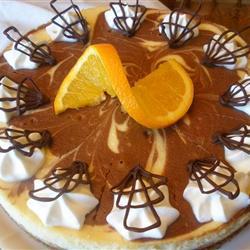 Cheesecake de chocolate con naranja