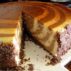 Cheesecake vegano de chocolate con ron