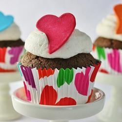 Cupcakes de chocolate con betún de Baileys®