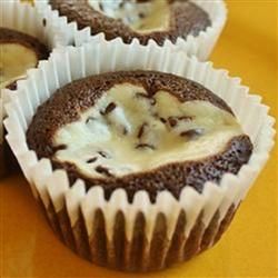 Cupcakes de chocolate con queso crema