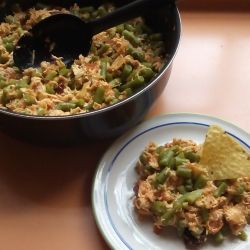 Ejotes con pollo deshebrado - Allmexrecipes