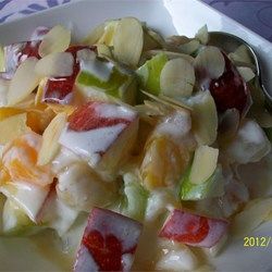 Ensalada de manzana roja y verde