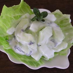 Ensalada de pepino y yogurt