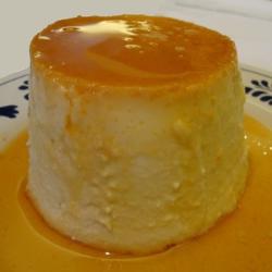 Flan de queso panela