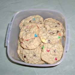 Galletas de avena con nuez y chocolate