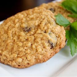 Galletas de avena con pasas y nuez