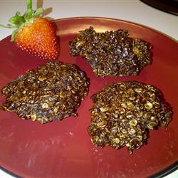 Galletas de avena instantánea y cocoa sin hornear