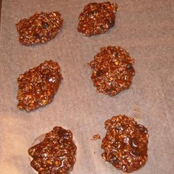 Galletas de avena y chocolate sin hornear