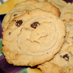 Galletas de cacahuate con chispas de chocolate