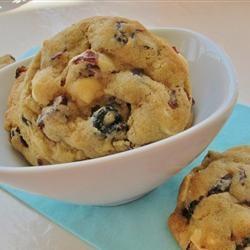 Galletas de chocolate blanco y arándano