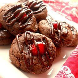 Galletas de chocolate con cereza