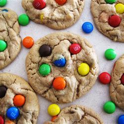 Galletas de m&m's