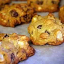 Galletas de macadamia y chocolate