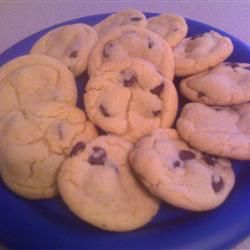 Galletas de pudín y chispas de chocolate