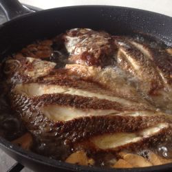 Mojarra frita al ajo