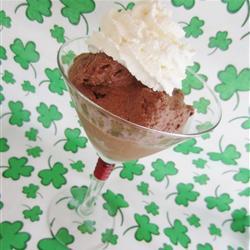 Mousse de chocolate con licor irlandés