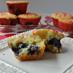 Muffins con queso crema y moras