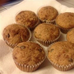 Muffins de calabacita y chocolate