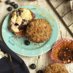 Muffins de moras azules