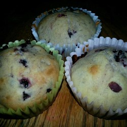 Muffins de zarzamora fáciles