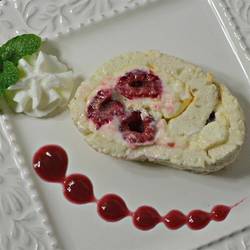 Niño envuelto con queso y chocolate blanco