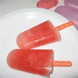 Paletas de sandía y frambuesa