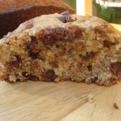 Pan de plátano con chocolate