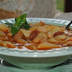 Pasta con frijoles (pasta fagioli)