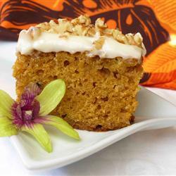 Pastel de calabaza con canela