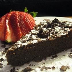 Pastel de chocolate con garbanzo (sin gluten)