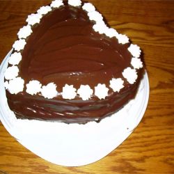 Pastel de chocolate para cumpleaños