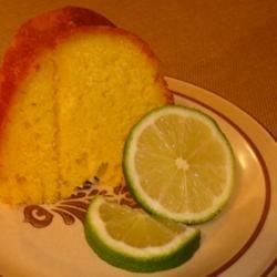 Pastel de limón con ron