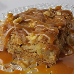 Pastel de manzana con nueces