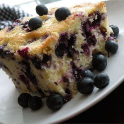 Pastel de moras azules