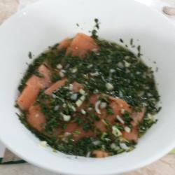 Salmón al cilantro