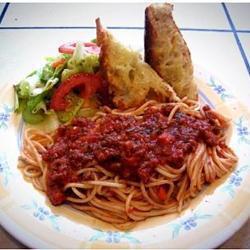 Salsa boloñesa para spaghetti
