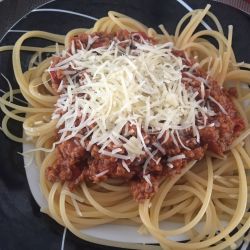 Spaghetti a la boloñesa fácil